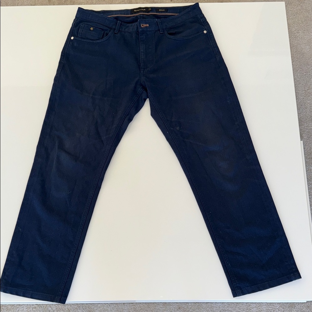 Massimo Dutti Jeans Men’s 30 Blue Straight Leg Denim Stretch Casual Fit Pants